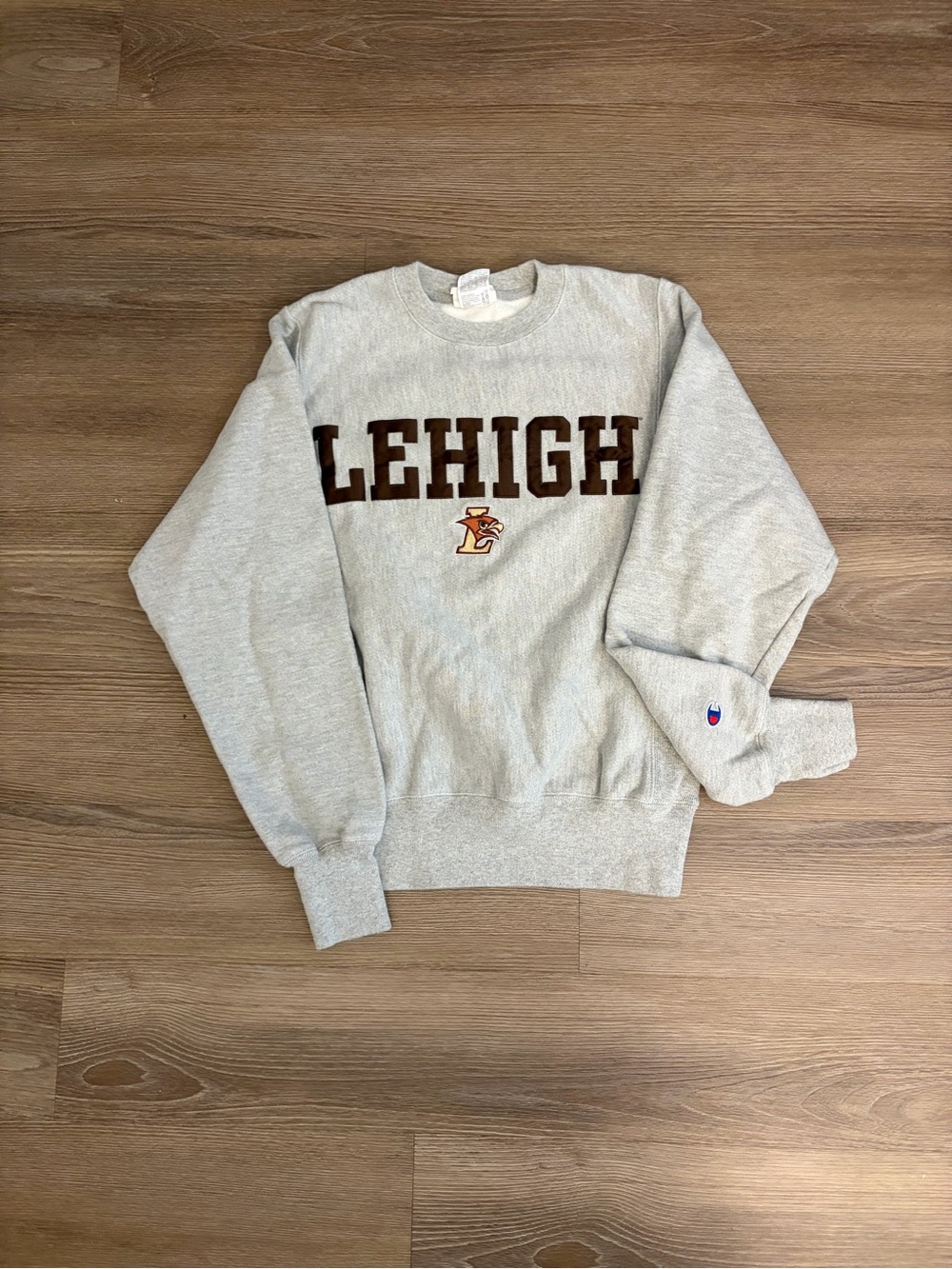 Champion Gray Lehigh Crewneck Sweatshirt XS Men